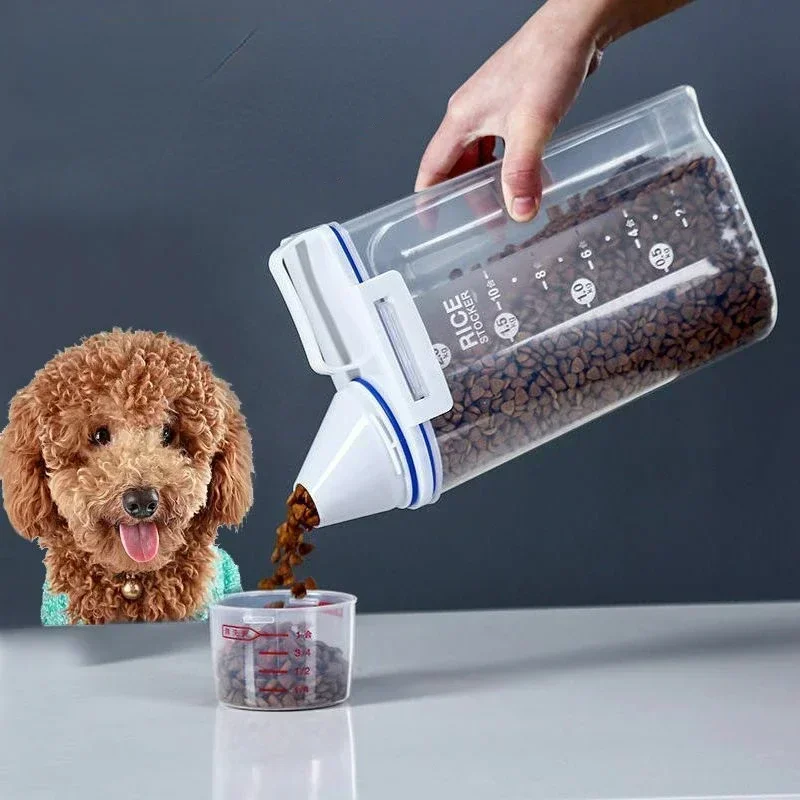 Pet Supplies In Store - 1.5kg/2kg Cup Food Store Container Dog