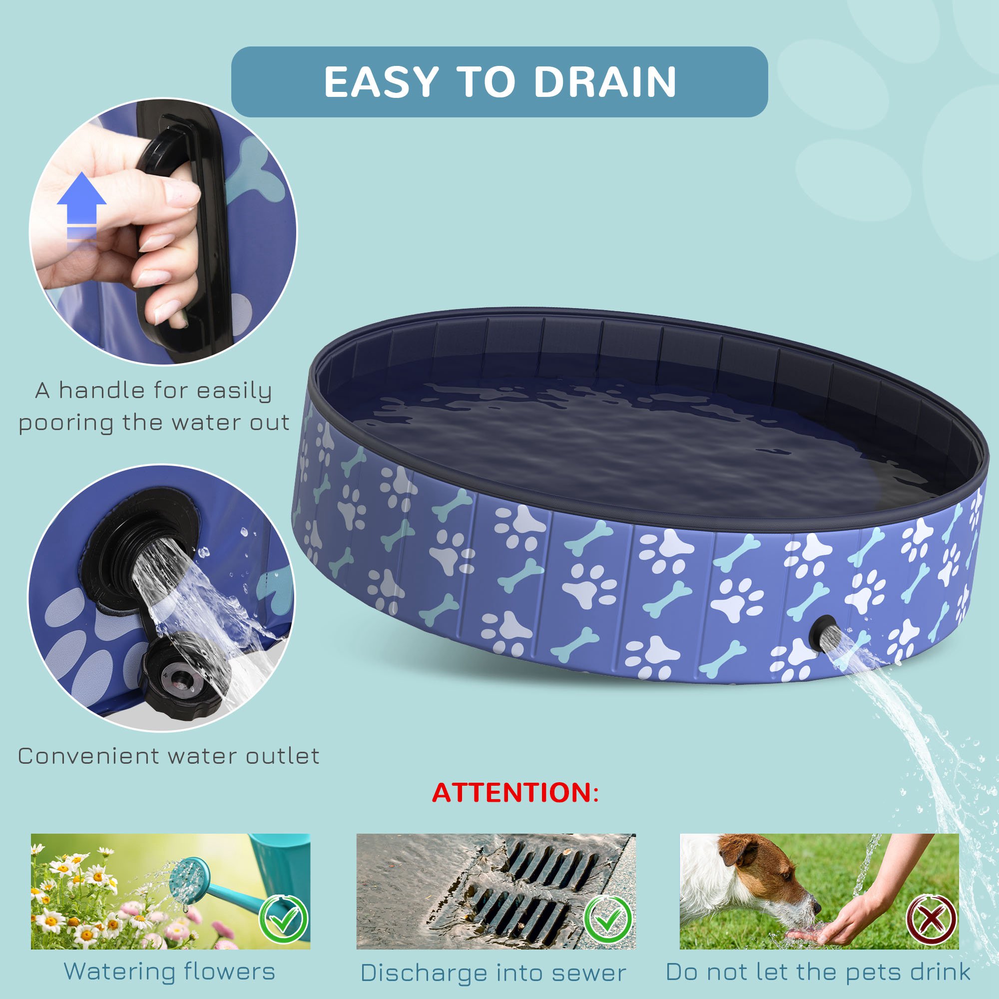 Foldable Pet Swimming Pool Eas - Pet Supplies In Store avaliação e preço