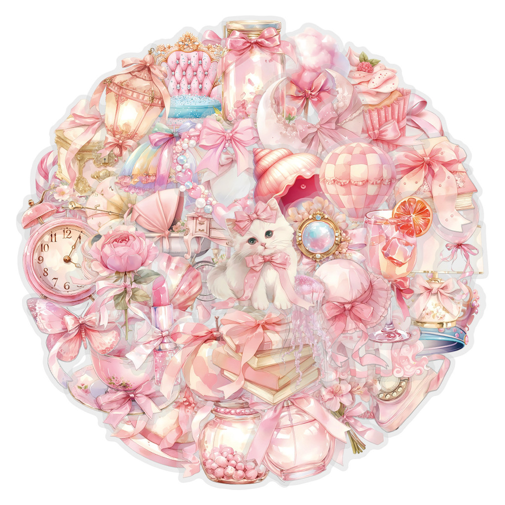 60 PCS Pink Coquette Sticker P - Pet Supplies In Store avaliação e preço