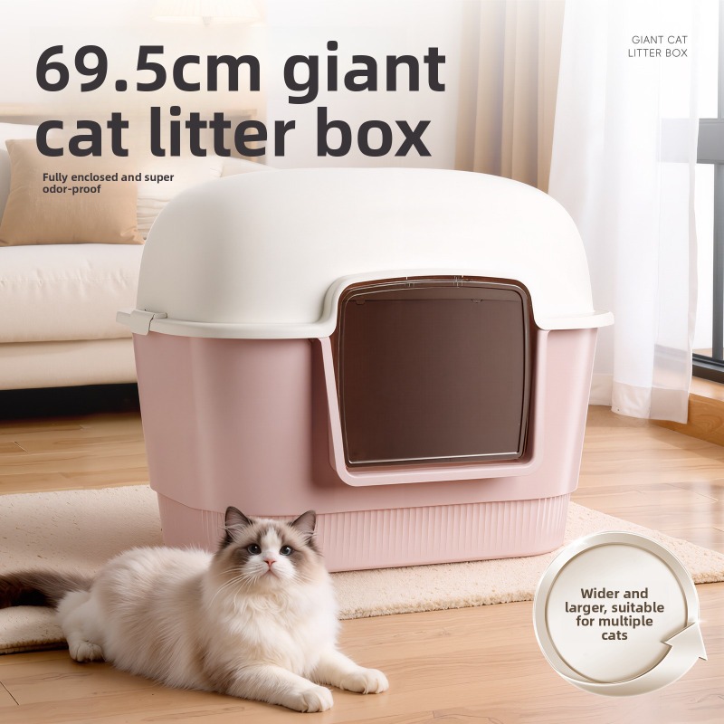 Giant Enclosed Litter Box Odor - Pet Supplies List avaliação e preço