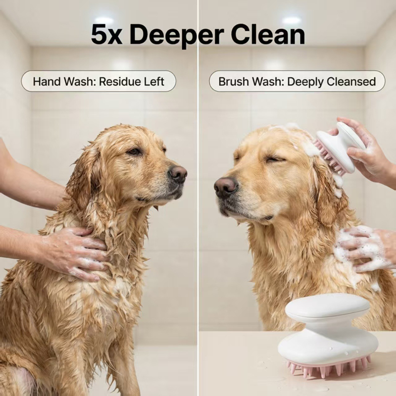 Pet Cleaning Massage Brush Dog - Pet Supplies In Store avaliação e preço
